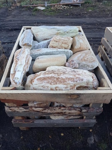 Златолит жёлтый, жёлто-зелёный глыбки и валуны для ланшафтного дизайна купить в Улан-Удэ