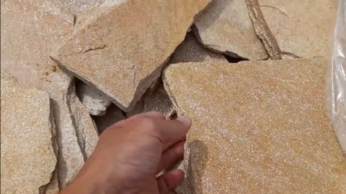 Плитняк златолит жёлтый золотистый для отмостки купить в Улан-Удэ